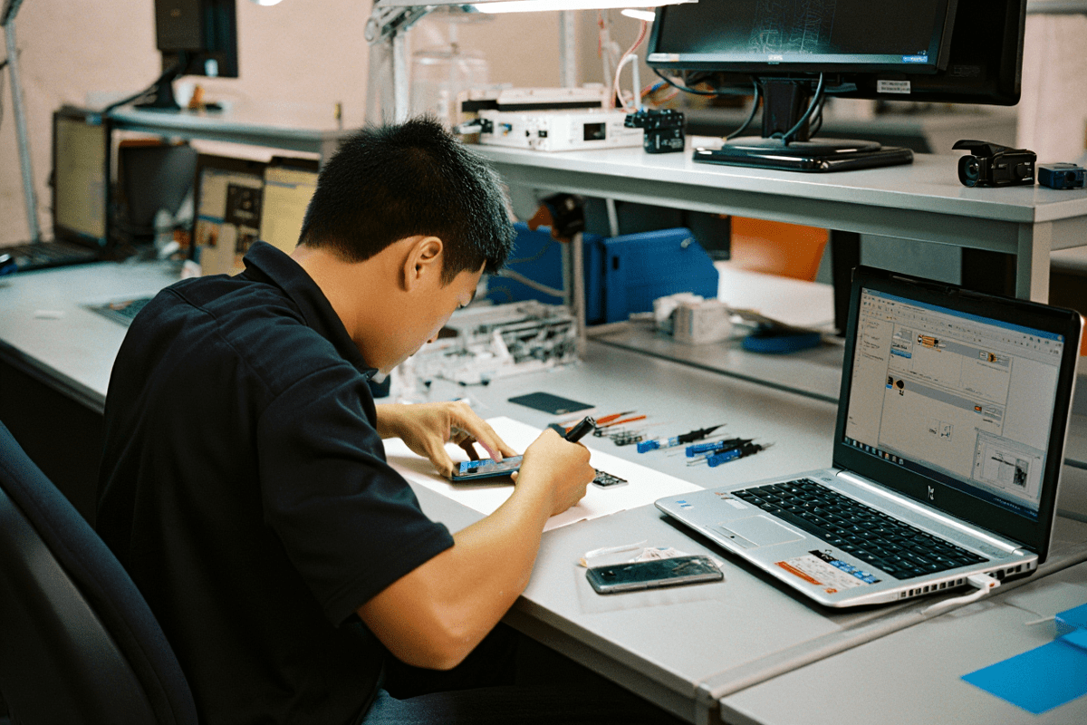 Процесс ремонта техники DJI в dji-fix